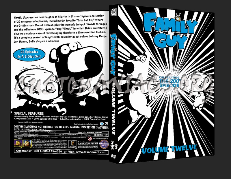 Family Guy Volume 12 dvd cover