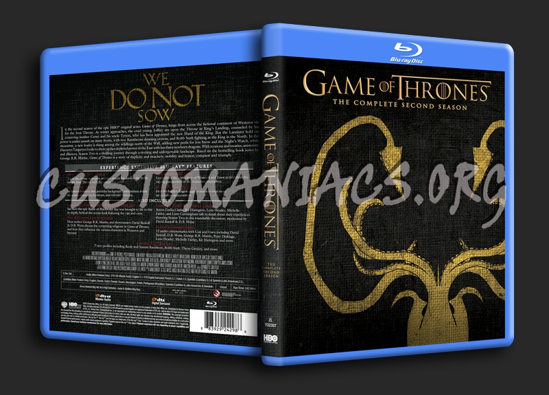 Game of Thrones Season 2 blu ray cover DVD Covers Labels by Customaniacs id 203005 free download highres blu ray cover