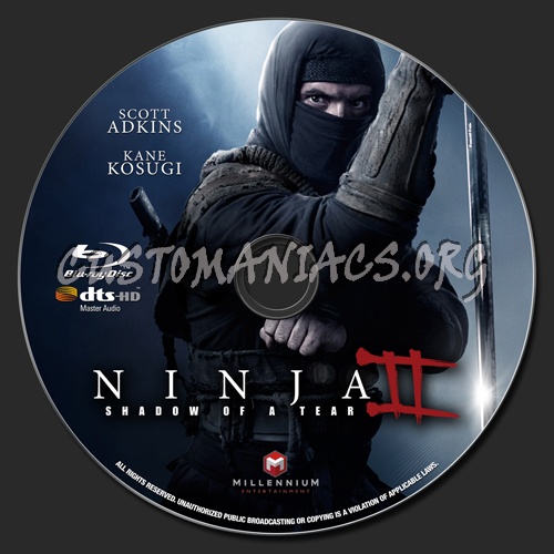 Ninja 2: Shadow of a Tear blu-ray label