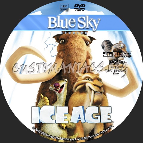 Ice Age - Animation Collection dvd label