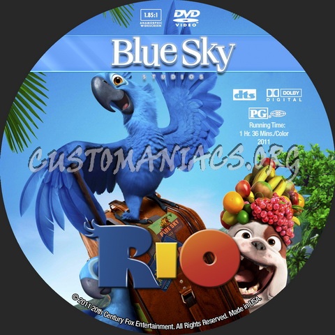 Rio - Animation Collection dvd label
