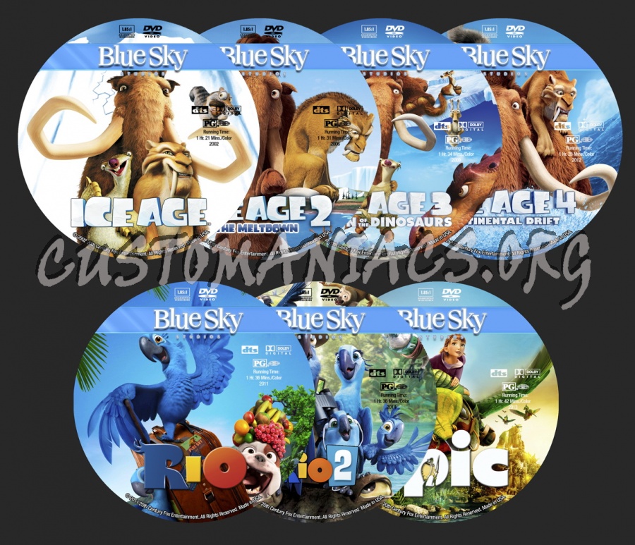 Blue Sky studios dvd cover