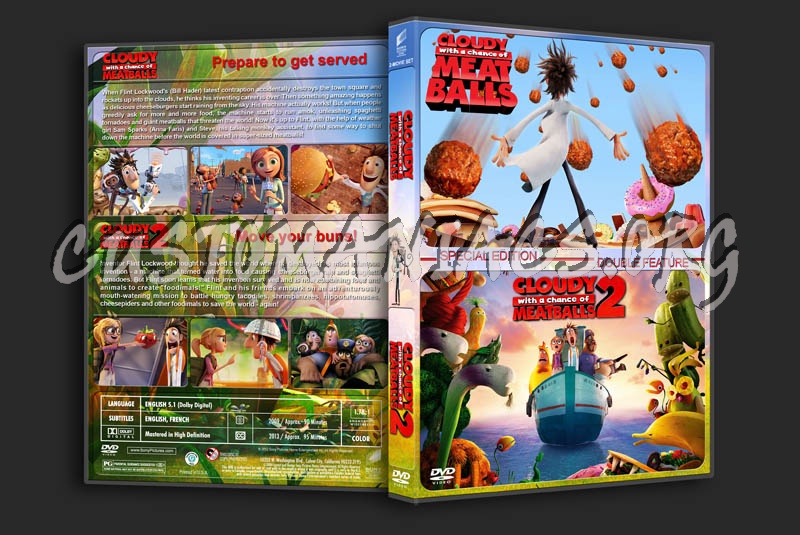 Cloudy with a Chance of Meatballs Double Feature dvd cover