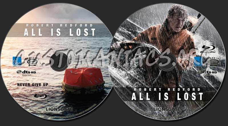 All Is Lost blu-ray label