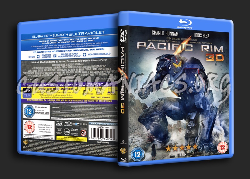 Pacific Rim 3D blu-ray cover