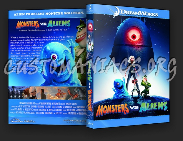 Monsters vs Aliens - Animation Collection dvd cover