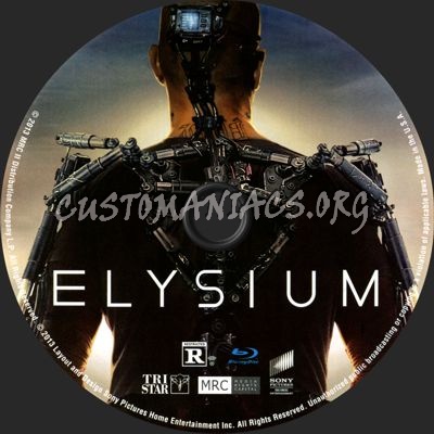 Elysium blu-ray label