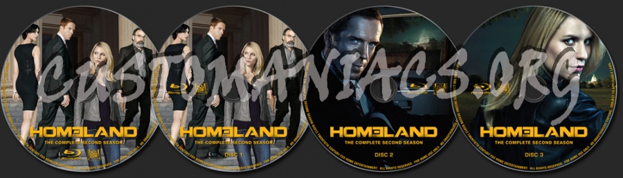 Homeland Season 2 blu-ray label