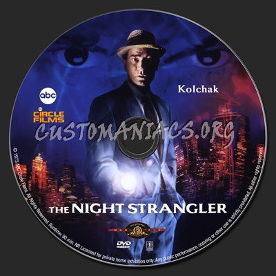 The Night Strangler dvd label