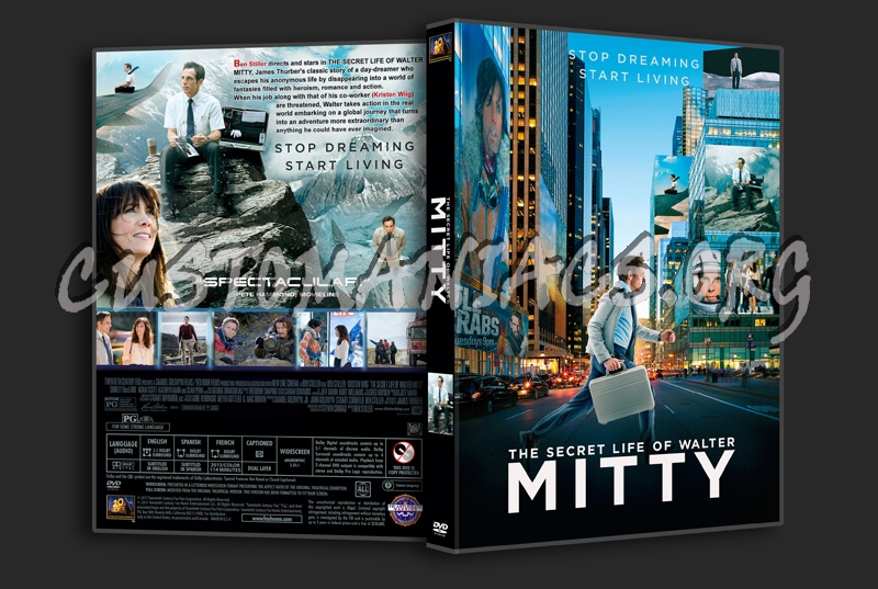 The Secret Life of Walter Mitty dvd cover