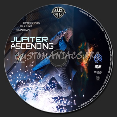 Jupiter Ascending dvd label