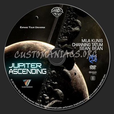 Jupiter Ascending dvd label
