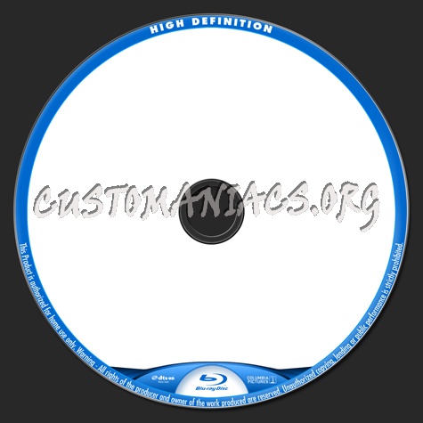 Blu-Ray Disc dvd label