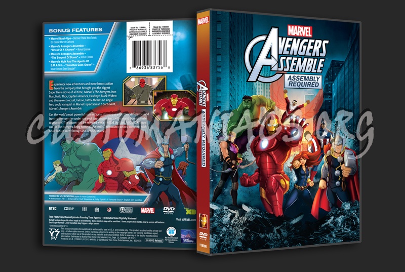 Avengers Assemble Assembly Required dvd cover