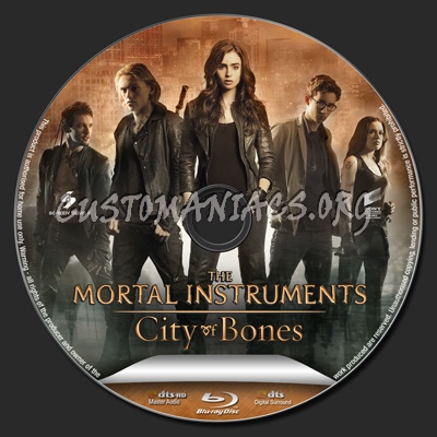 The Mortal Instruments: City of Bones blu-ray label
