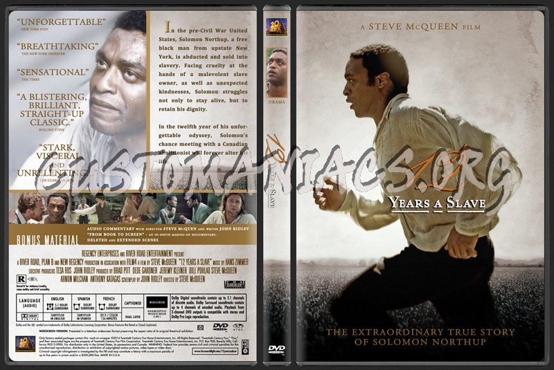 12 Years A Slave dvd cover