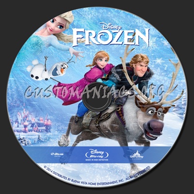 Frozen blu-ray label