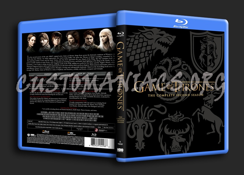 Game of Thrones Season 2 blu-ray cover