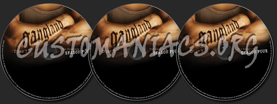 Gangland Season 4 dvd label