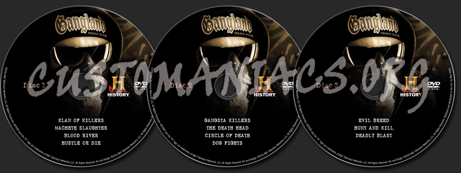 Gangland Season 5 dvd label