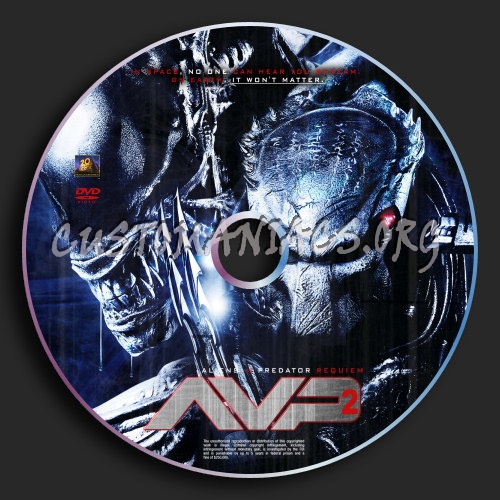 AVP2 : Alien vs Predator - Requiem dvd label