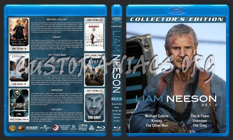 Liam Neeson Collection - Set 2 blu-ray cover