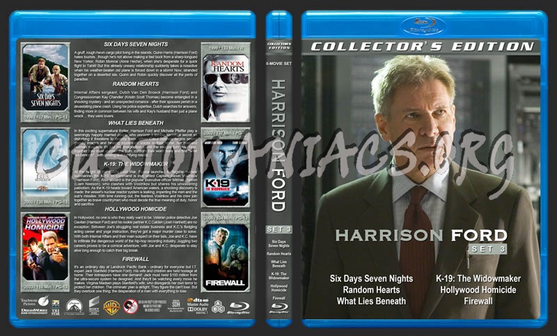 Harrison Ford Collection - Set 3 blu-ray cover