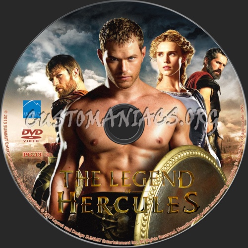 The Legend of Hercules dvd label
