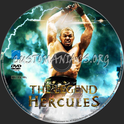 The Legend of Hercules dvd label