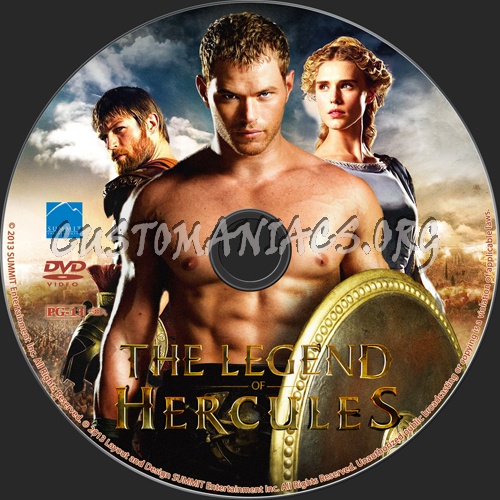 The Legend of Hercules dvd label