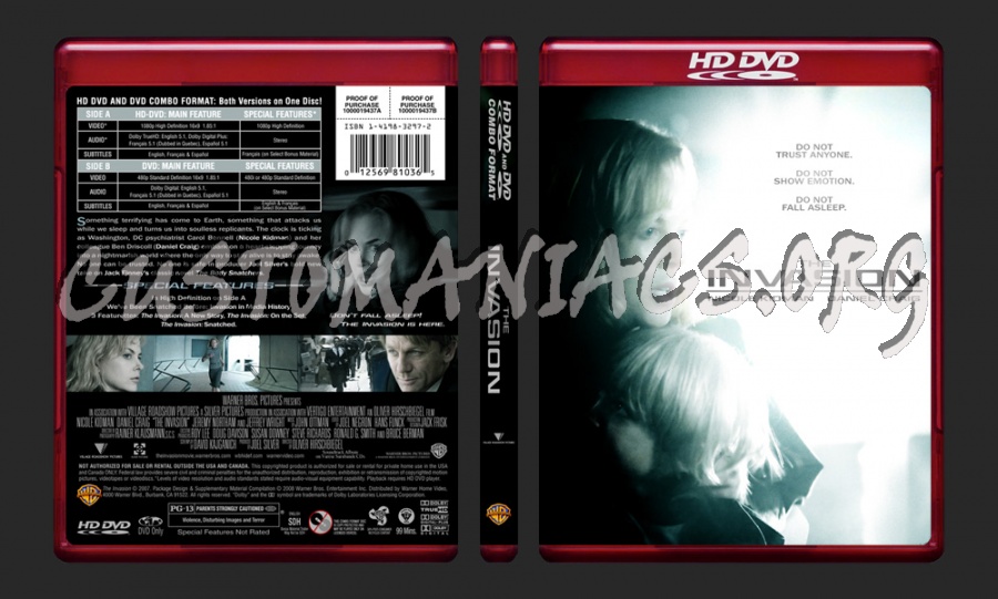 Invasion, The dvd cover
