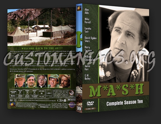 MASH or M*A*S*H Custom Cover Set Seasons 9-11 dvd cover
