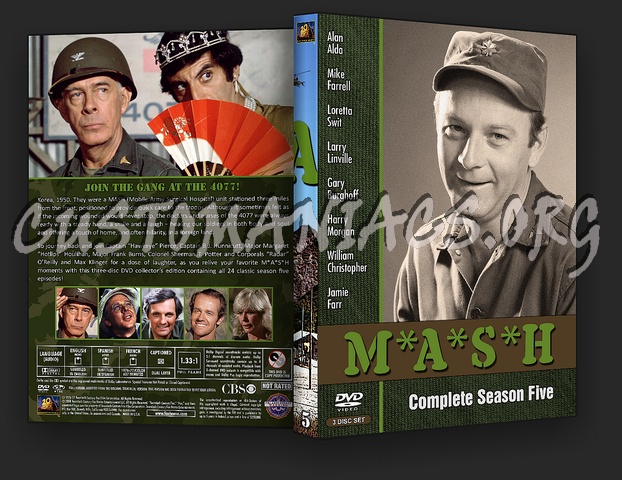 MASH or M*A*S*H Custom Cover Set Seasons 5-8 dvd cover
