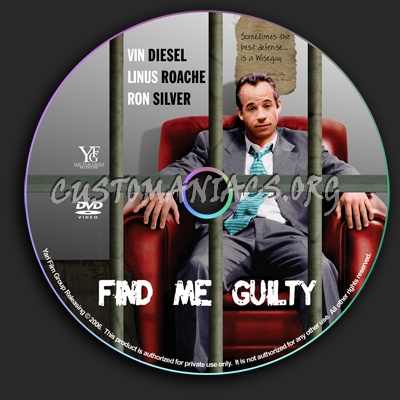 Find Me Guilty dvd label