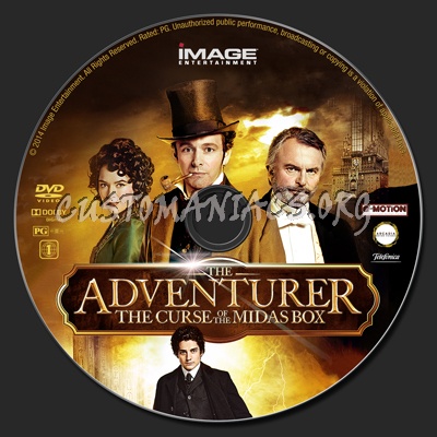 The Adventurer: The Curse of the Midas Box dvd label