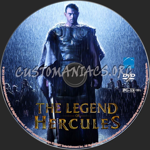 The Legend of Hercules dvd label