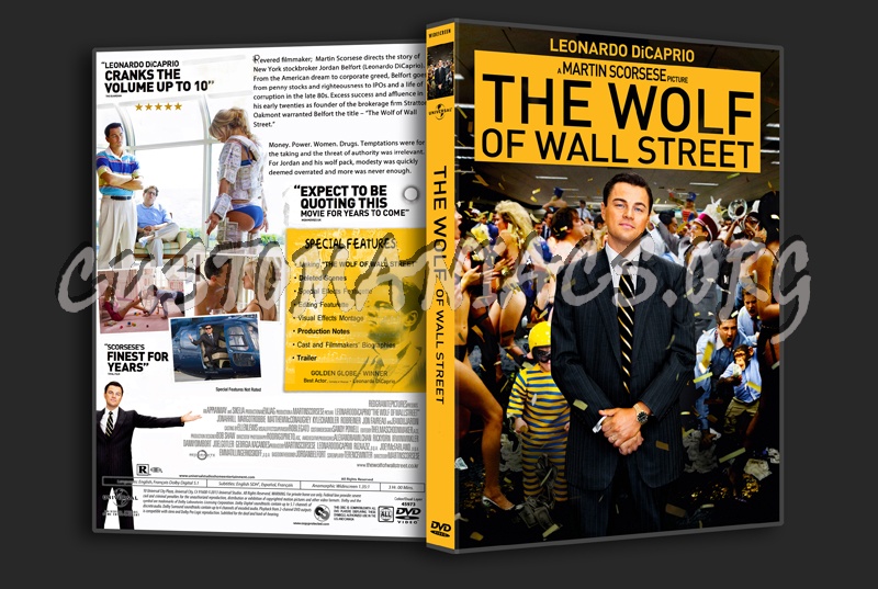 The Wolf of Wall Street dvd cover