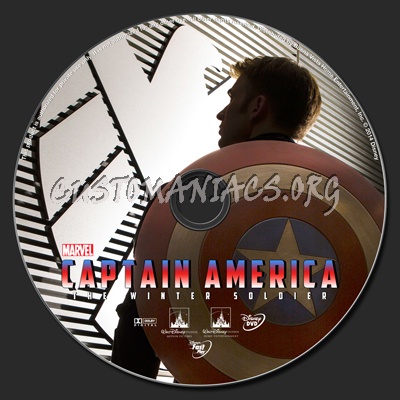 Captain America: The Winter Soldier dvd label