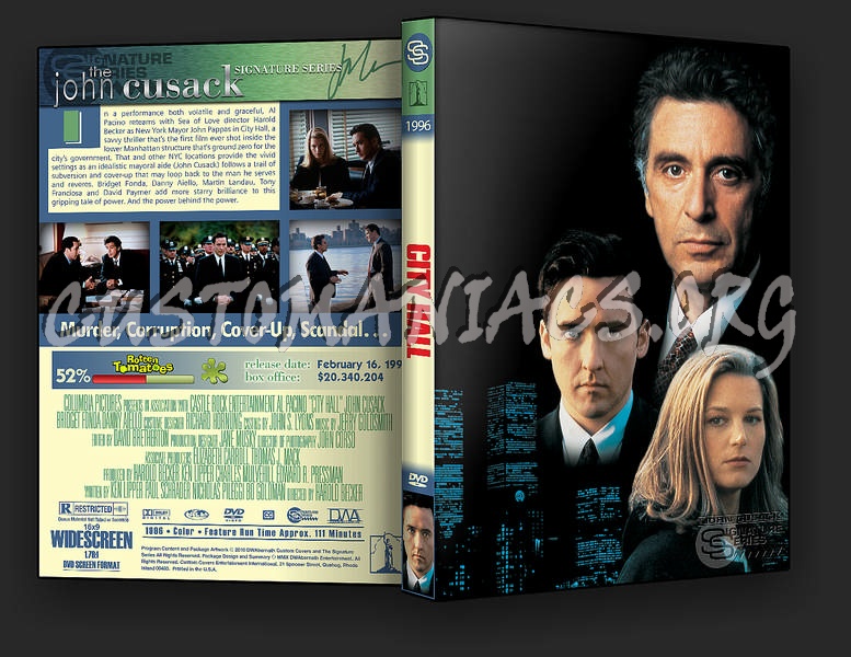 City Hall dvd cover - DVD Covers & Labels by Customaniacs, id: 203505 ...