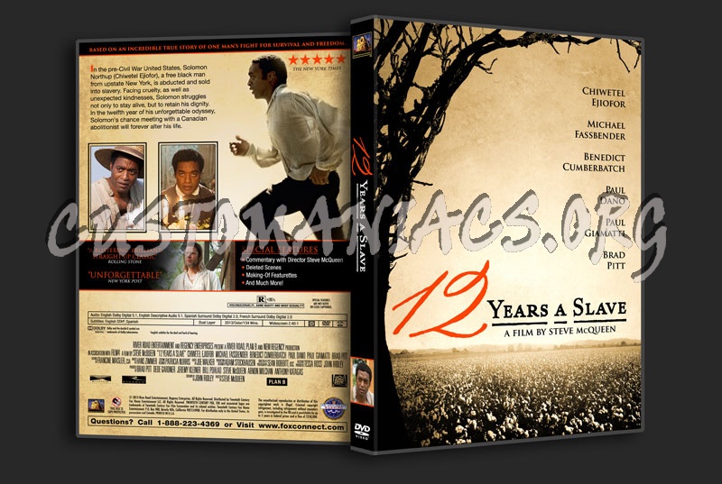 12 Years A Slave dvd cover