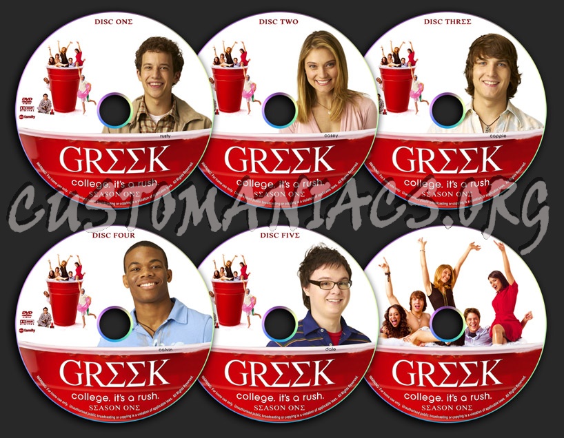 Greek - Season 1 dvd label