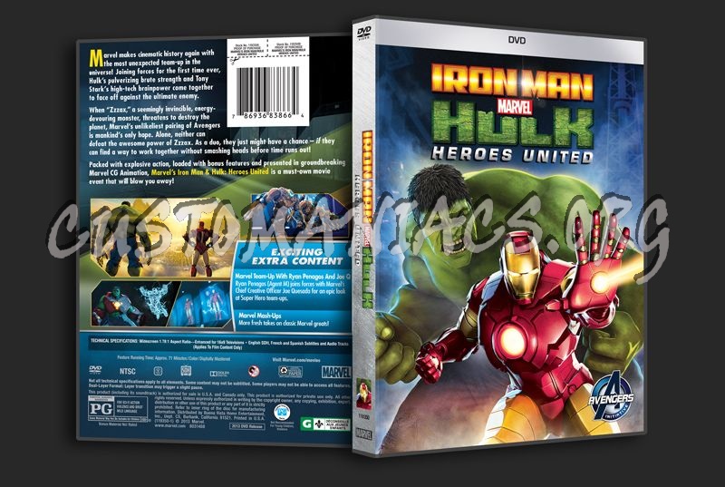 Iron Man & Hulk Heroes United dvd cover