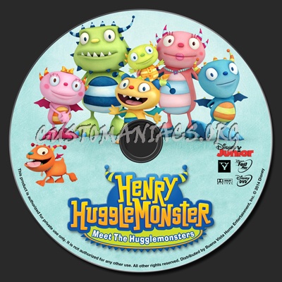 Henry HuggleMonster Meet The Hugglemonsters dvd label