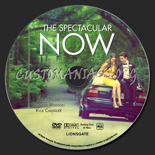 The Spectacular Now dvd label