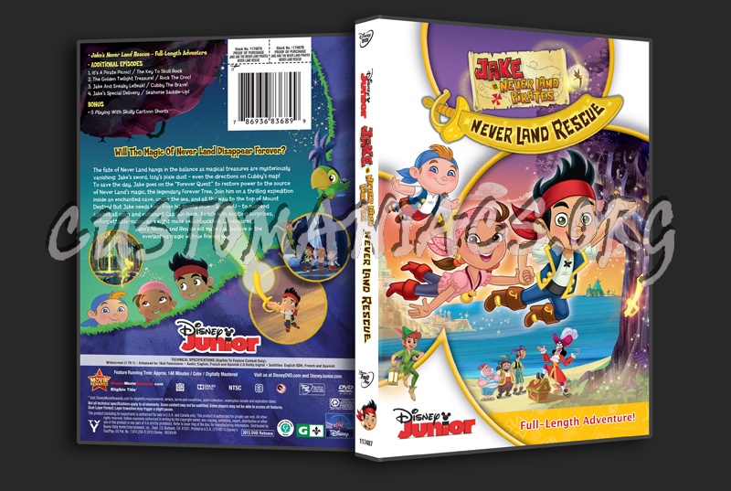 Jake and the Never Land Pirates: Never Land Rescue dvd cover