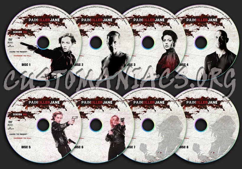 Painkiller Jane - Season 1 dvd label
