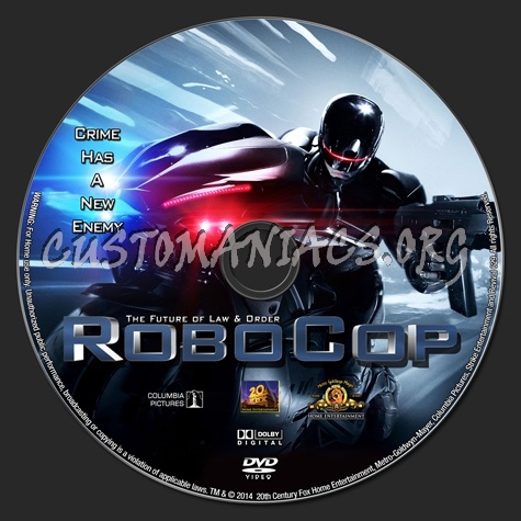 RoboCop (2014) dvd label