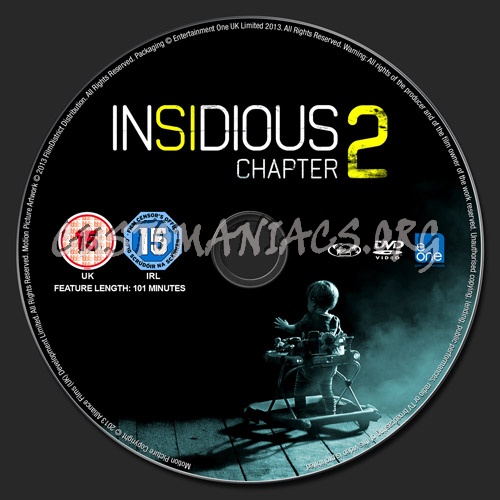 Insidious 2 dvd label
