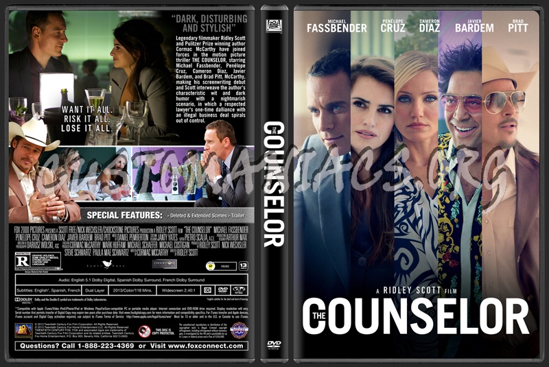 The Counselor (2013) dvd cover