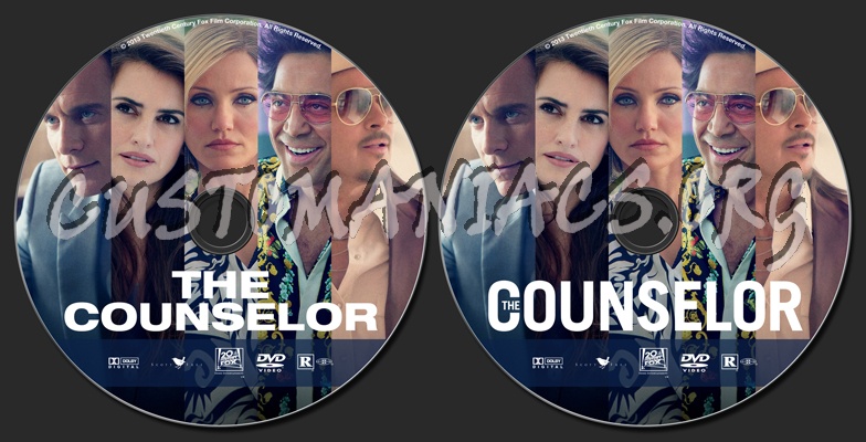 The Counselor (2013) dvd label